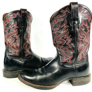 Ariat 10.5 D Western Black Leather Boot Legend